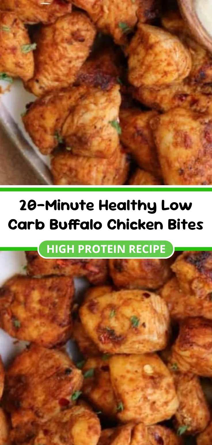 20-Minute Healthy Low Carb Buffalo Chicken Bites