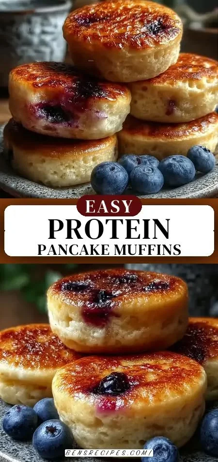 25g protein pancake muffins ready for a quick breakfast grab-and-go