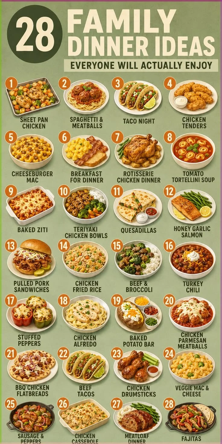 Simple and delicious family meals for easy weeknight dinners.