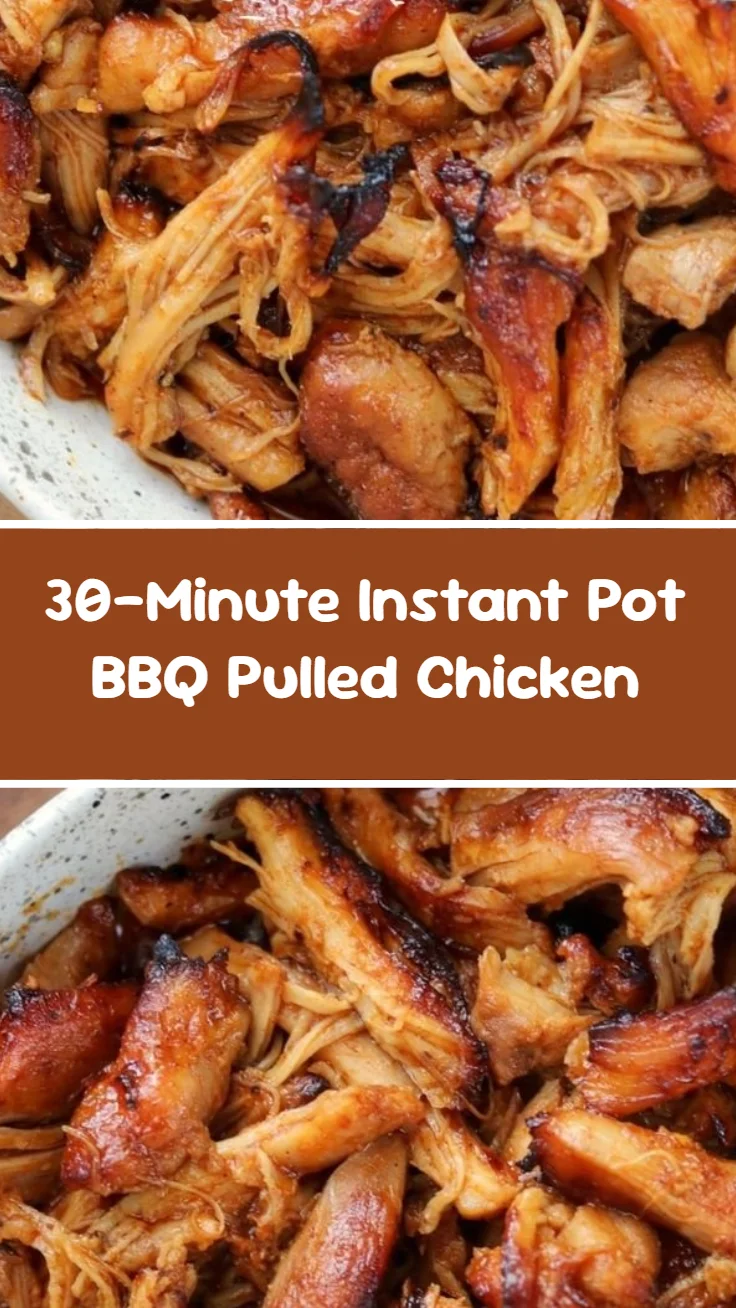 30-Minute Instant Pot BBQ Pulled Chicken