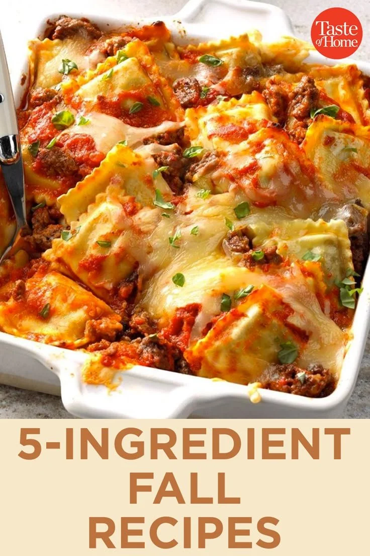 5-ingredient fall recipes featuring warm and cozy dishes for autumn