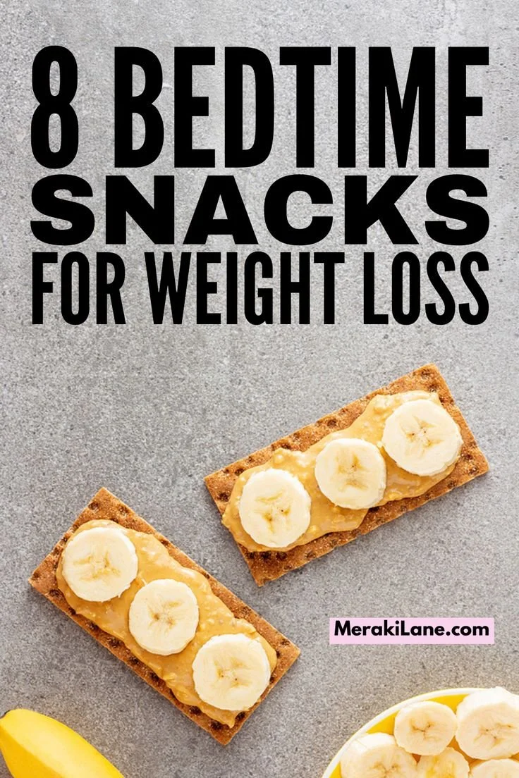 Platter of healthy bedtime snacks for weight loss and better sleep