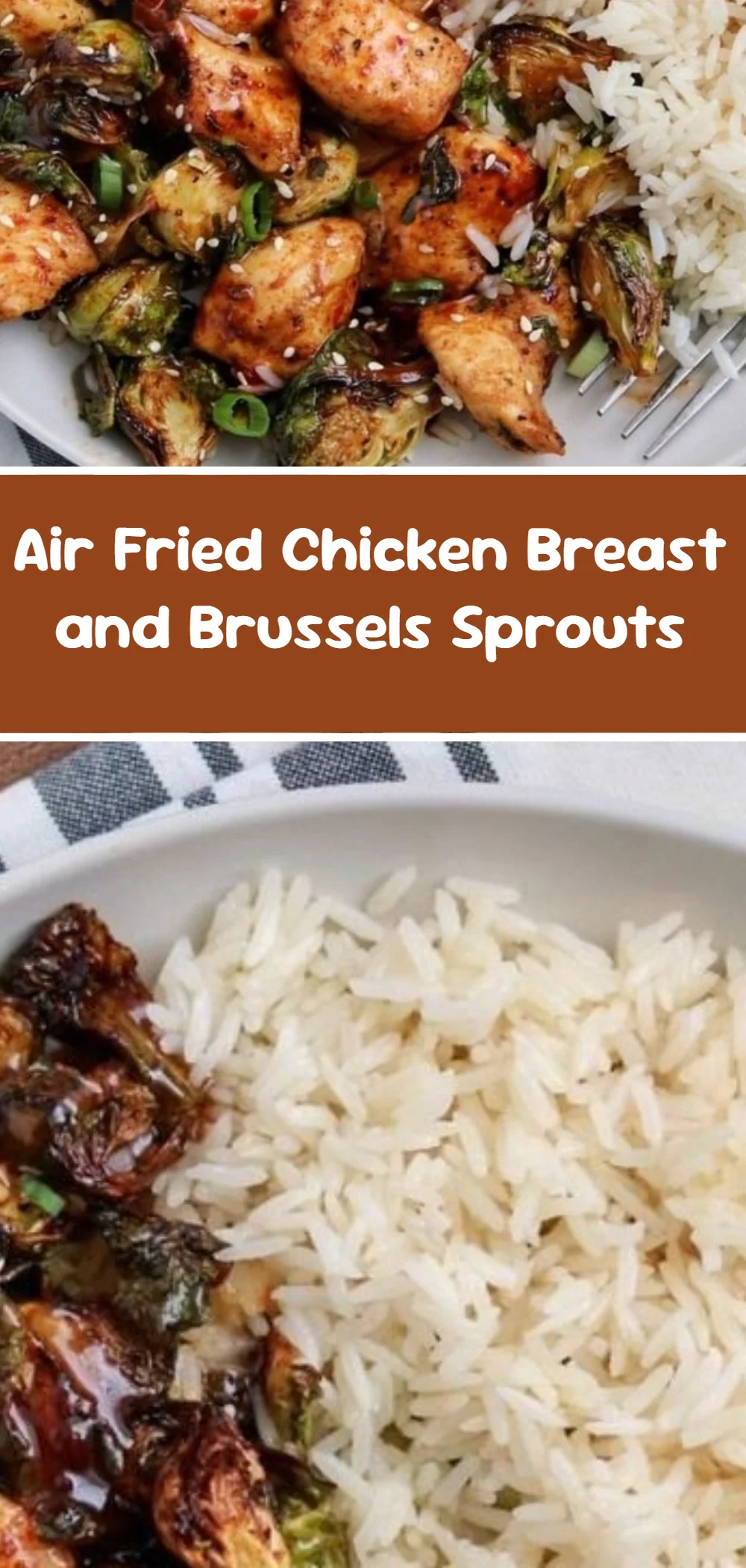 Air Fried Chicken Breast and Brussels Sprouts