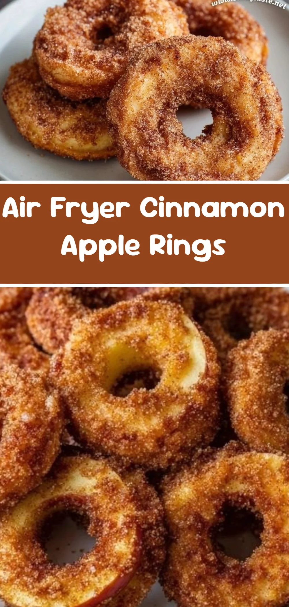 Air Fryer Cinnamon Apple Rings