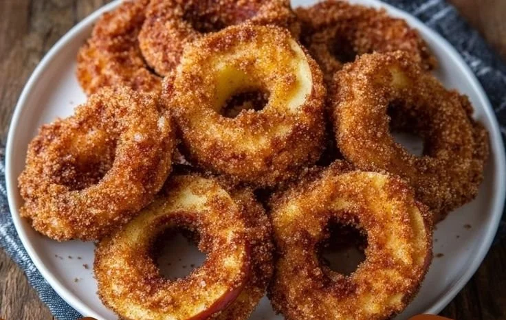 Air Fryer Cinnamon Apple Rings