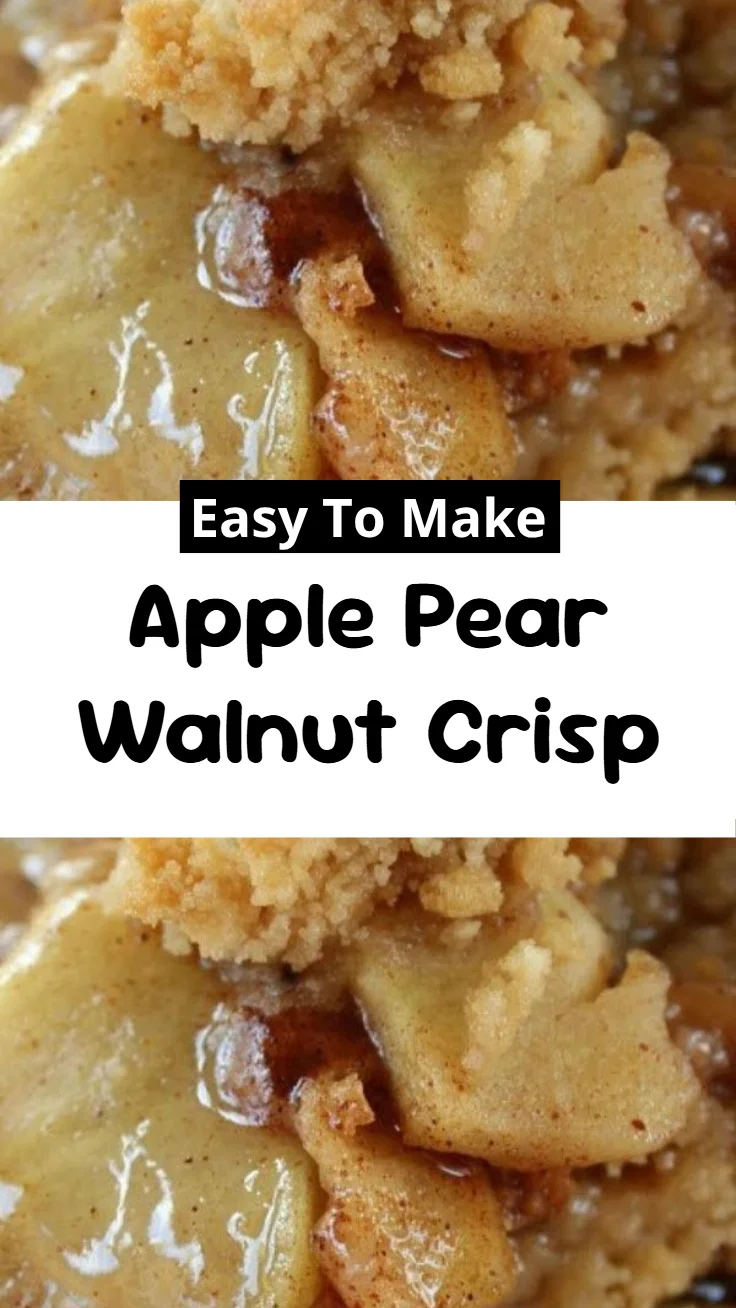 Apple Pear Walnut Crisp