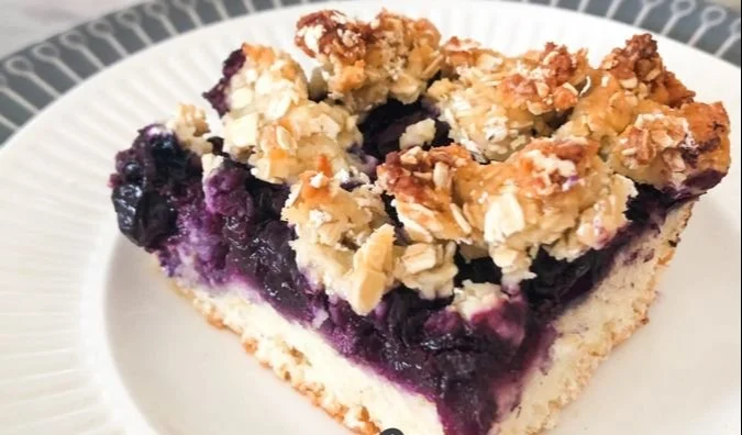 Blueberry Oat Crumble Bars