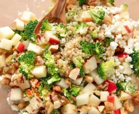 Broccoli Apple Quinoa Salad