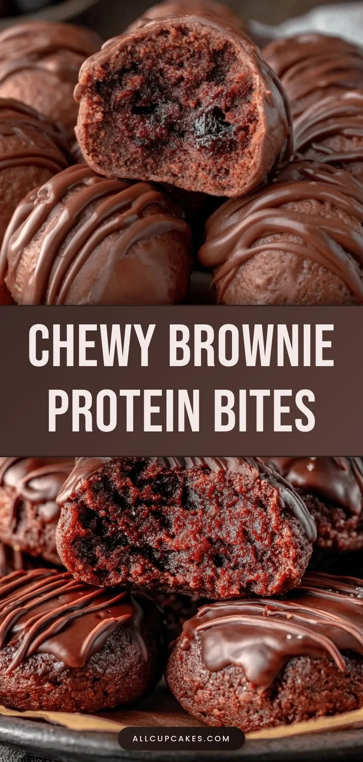 Brownie protein bites served as a healthy snack option