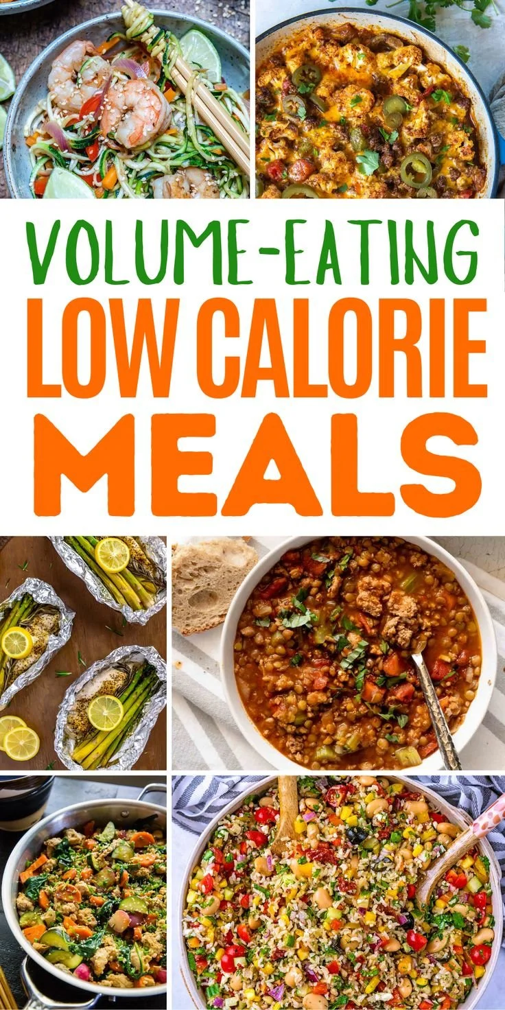 Delicious low calorie meals for family dinners that are budget-friendly and high volume.