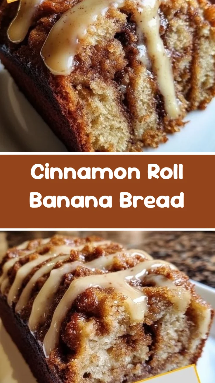 Cinnamon Roll Banana Bread