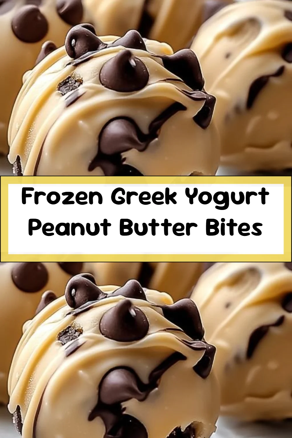 Frozen Greek Yogurt Peanut Butter Bites