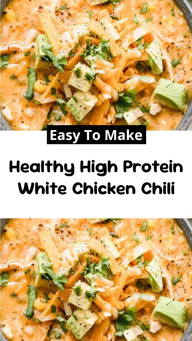 Healthy High Protein White Chicken Chili