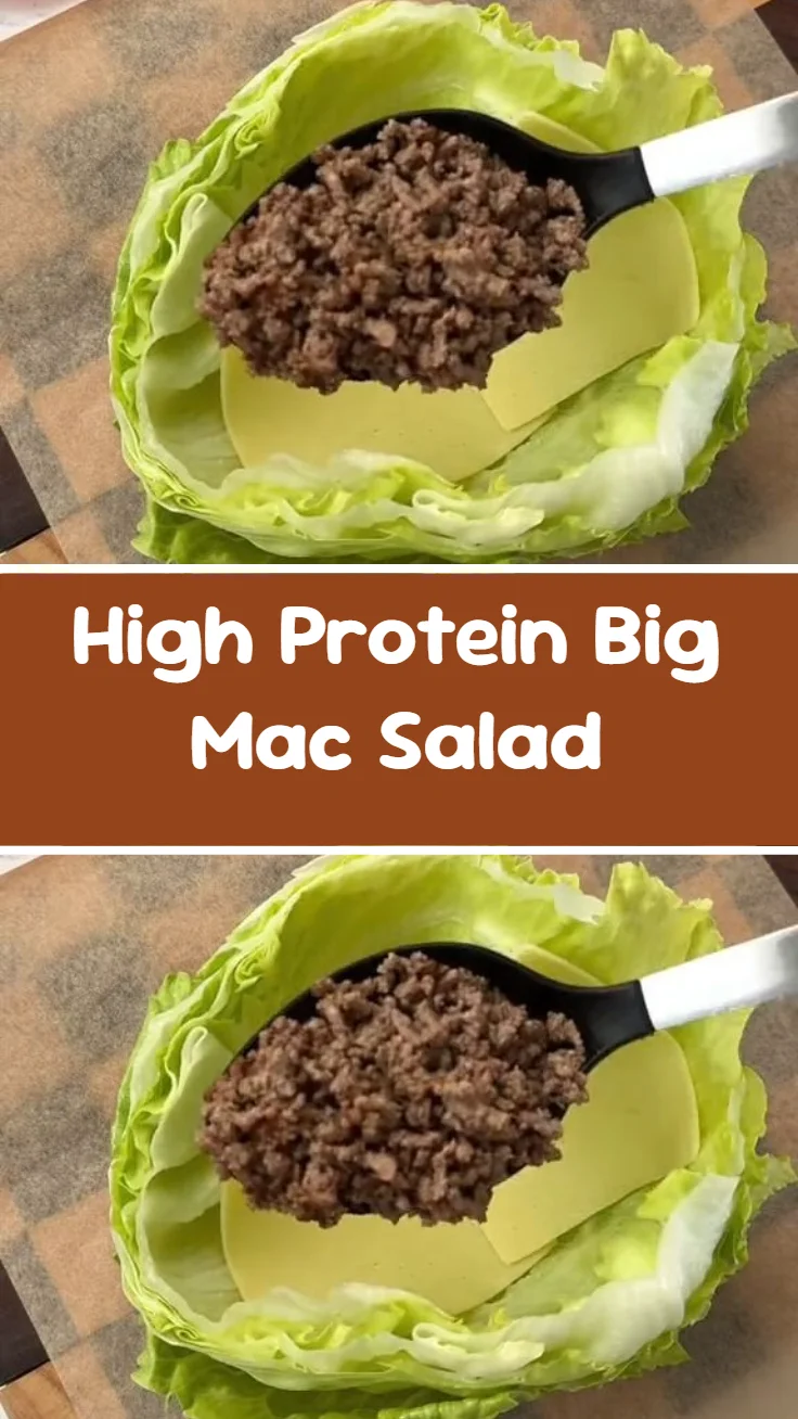 High Protein Big Mac Salad