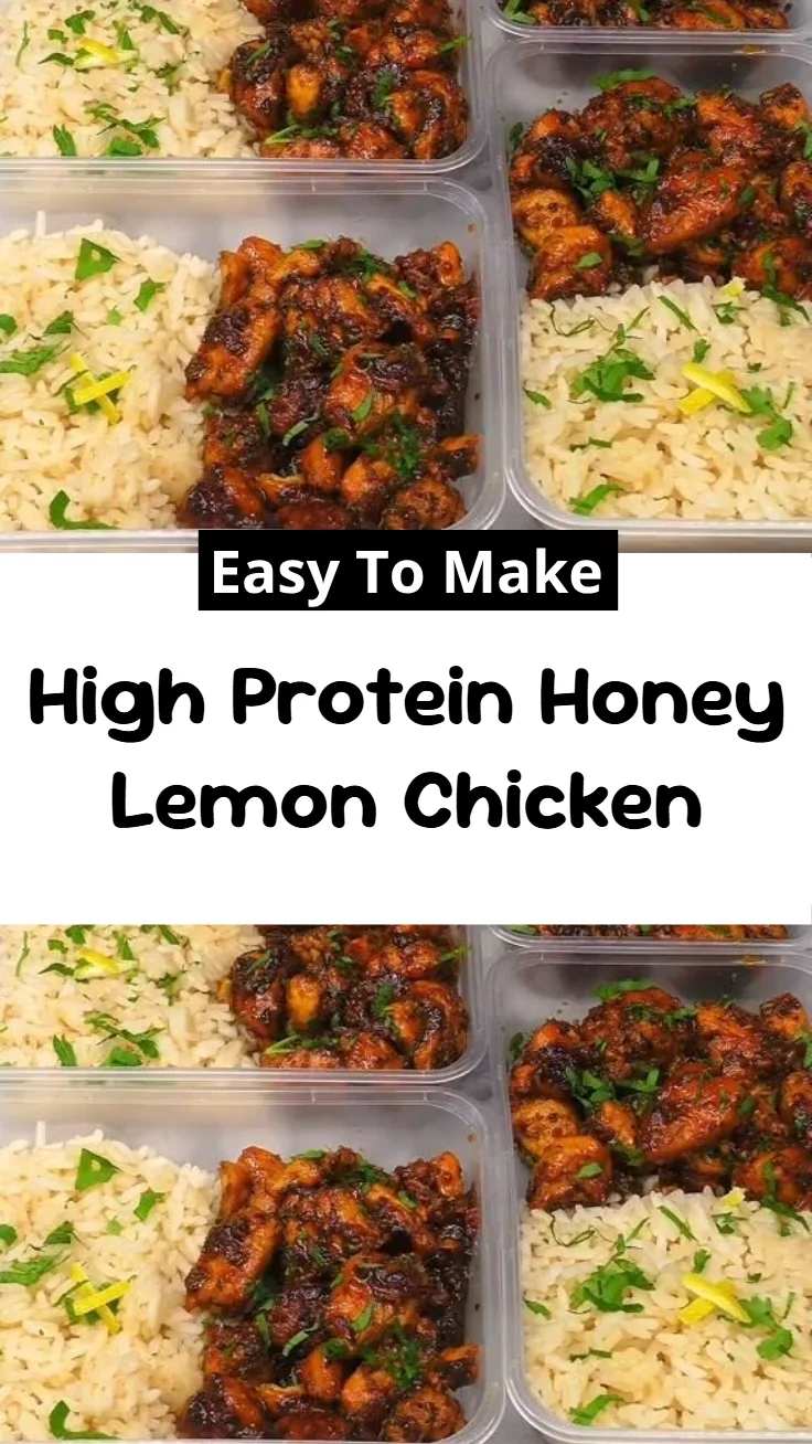 High Protein Honey Lemon Chicken