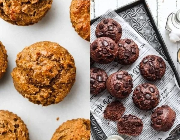 Healthy protein muffins for a nutritious snack or meal replacement.
