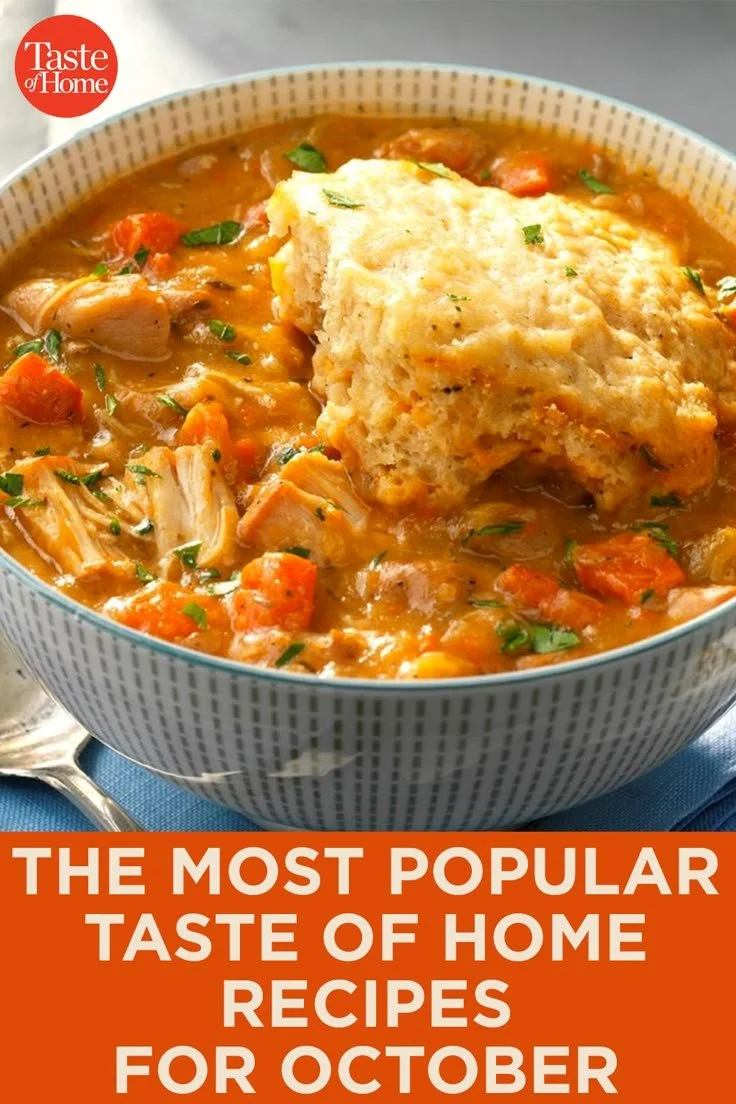Delicious Taste of Home recipes for October featuring seasonal ingredients