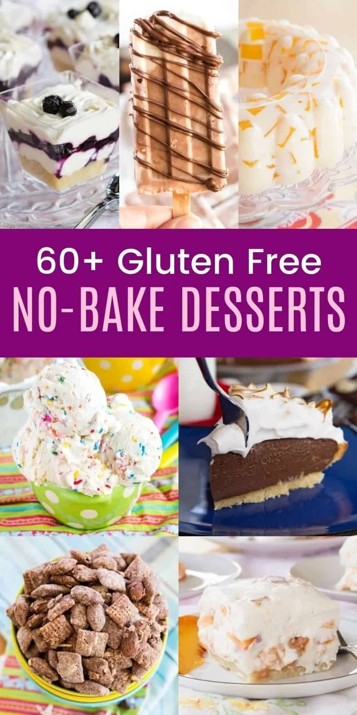 Delicious gluten free no-bake desserts for easy sweet treats.