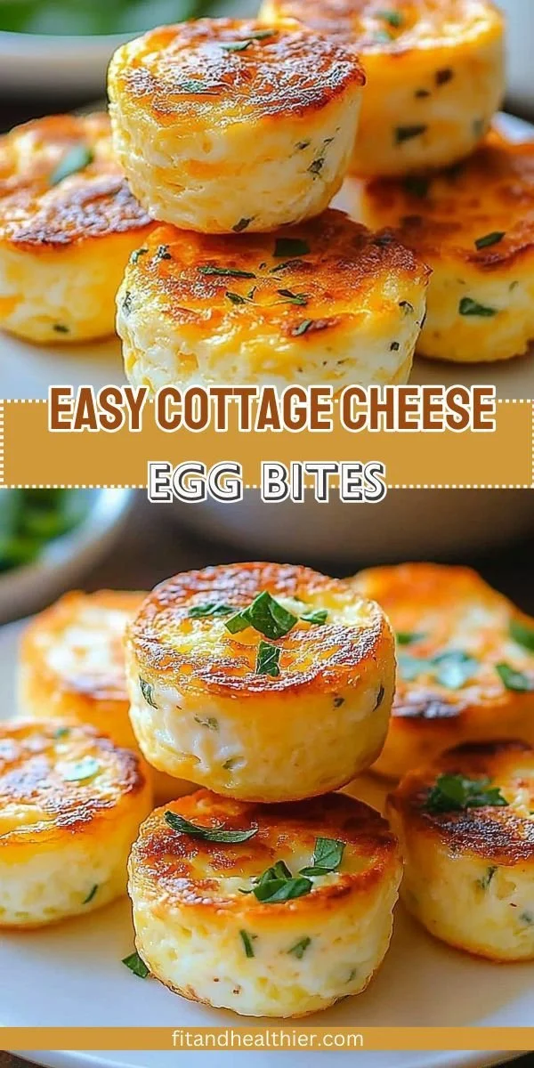 Easy cottage cheese egg bites recipe with fluffy eggs and healthy ingredients