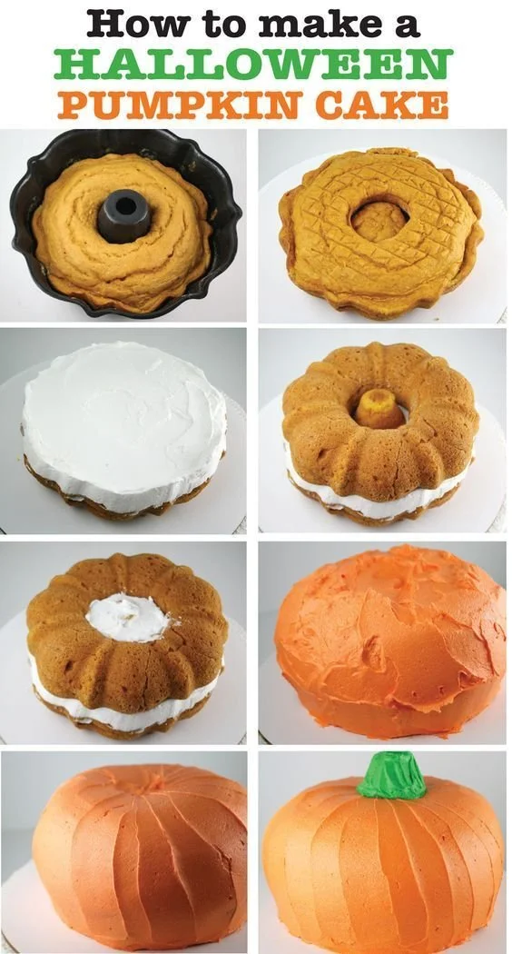 Delicious Halloween desserts featuring spooky decorations and treats