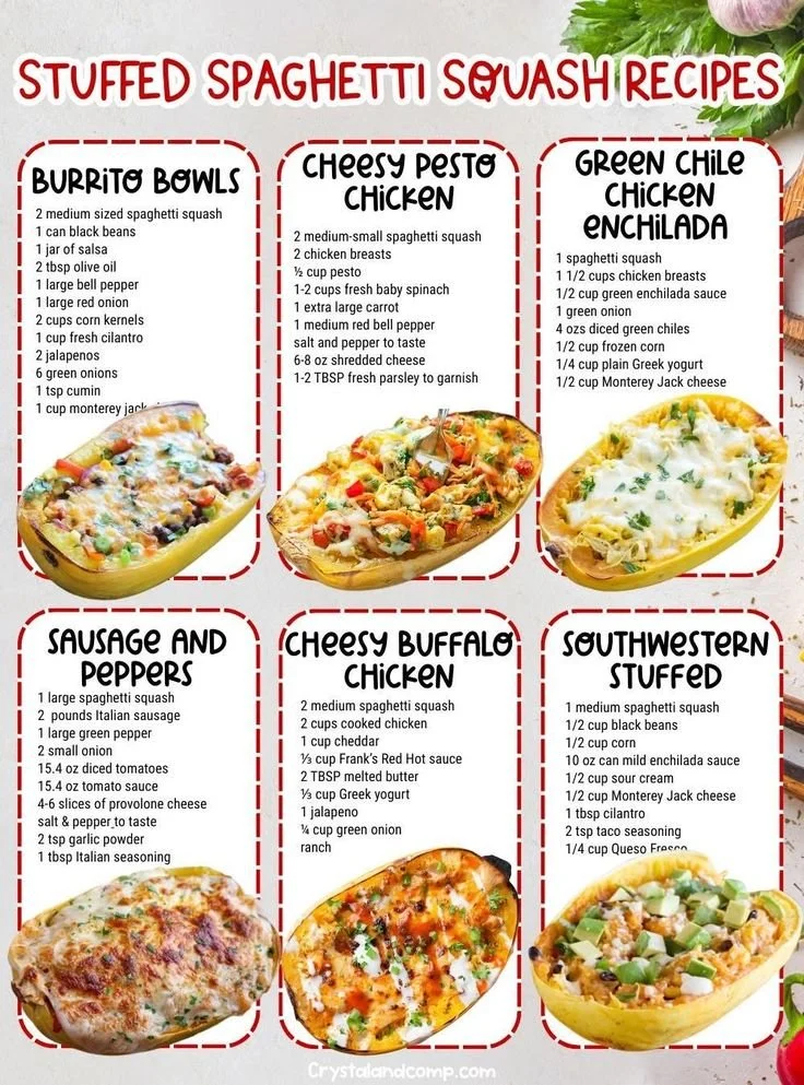 Healthy spaghetti squash meal prep ideas with chicken sausage and easy recipes