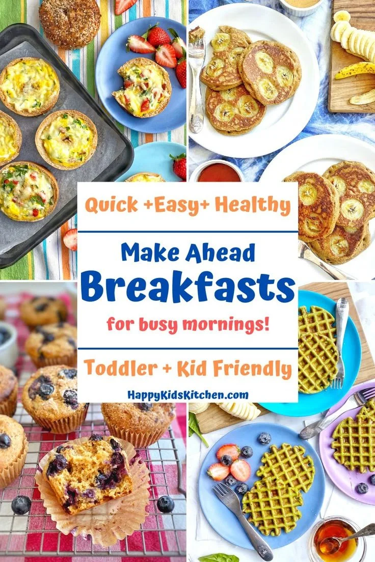 Kid-friendly make-ahead breakfast ideas for busy families and toddlers.